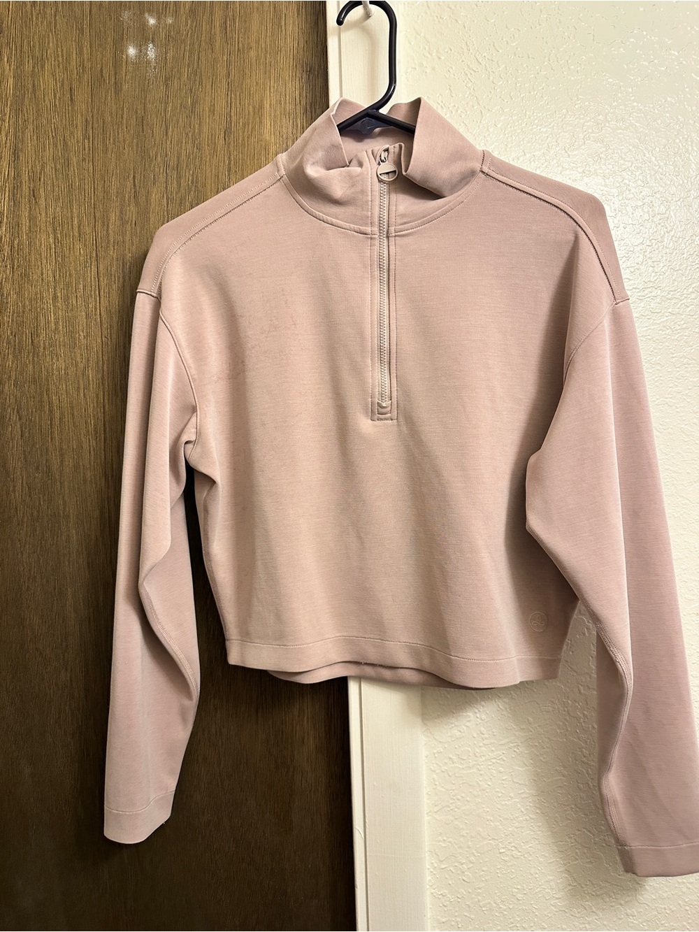 Prana Women's Cropped Shea Half-Zip Pullover - Rose Mauve
